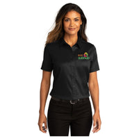 Port Authority® Ladies Short Sleeve SuperPro React ™ Twill Shirt