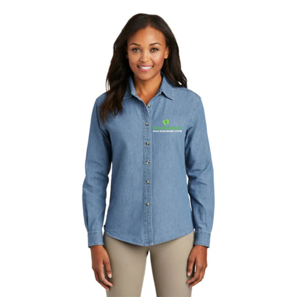 Port Company® Ladies Long Sleeve Value Denim Shirt