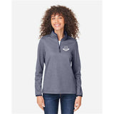 Women's Venture Heathered Stripe Quarter-Zip Pullover