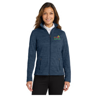 Port Authority® Ladies Digi Stripe Fleece Jacket