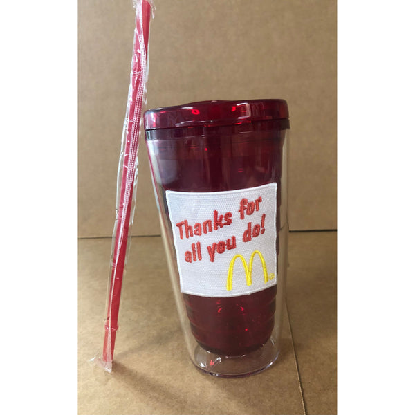 Appreciation Tumblers with Straw