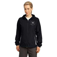 Sport-Tek® Ladies Colorblock Hooded Raglan Jacket