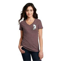 District Made® Ladies Perfect Blend® V-Neck Tee