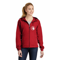 Sport-Tek® Ladies Colorblock Hooded Raglan Jacket